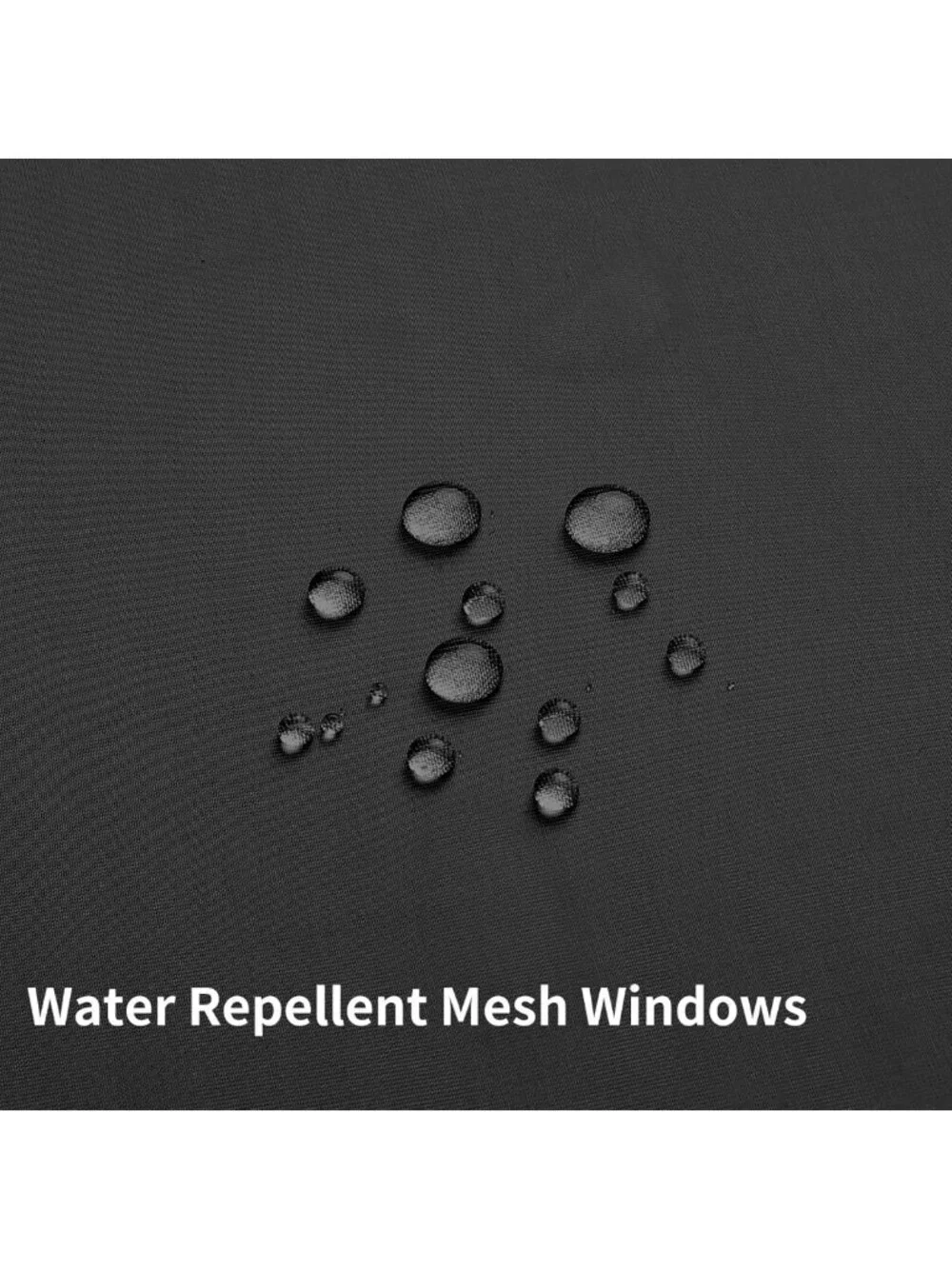 Waterproof Waffle Shower Curtain with See-Through Window, Heavy Duty 72'' x 75''